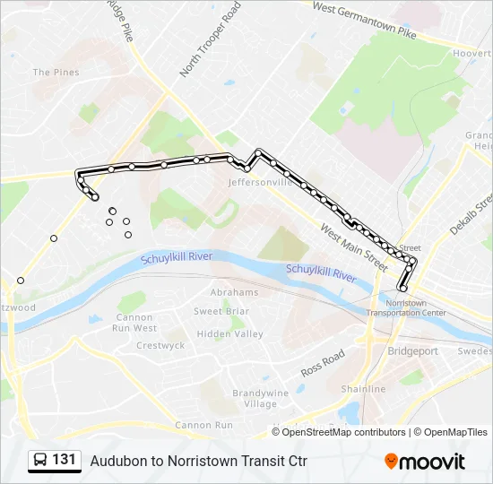 131 Bus Line Map