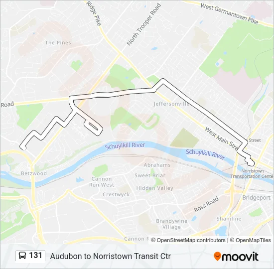 131 Bus Line Map