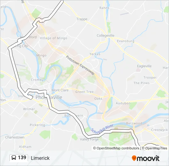 139 Bus Line Map