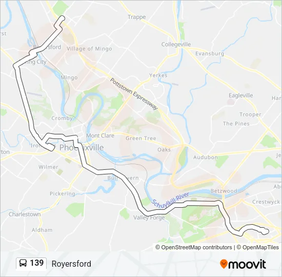 139 Bus Line Map