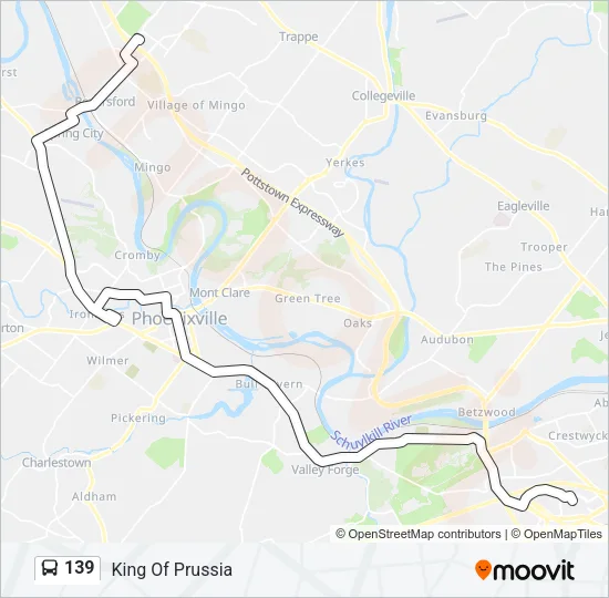 139 Bus Line Map