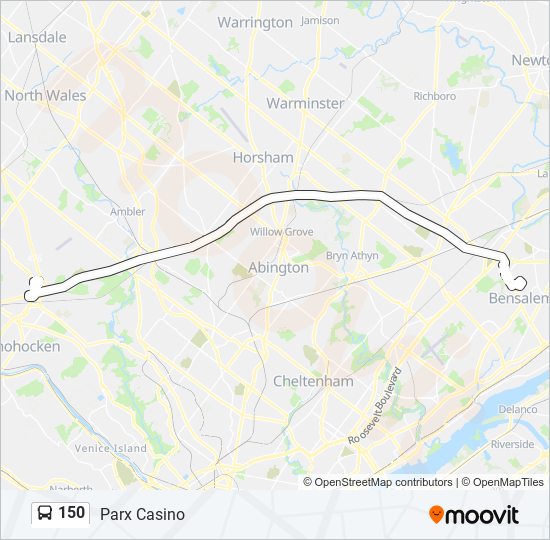 150 bus Line Map