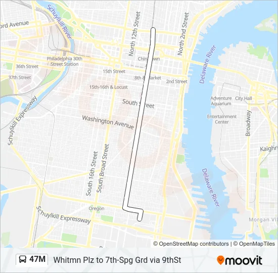 47M Bus Line Map