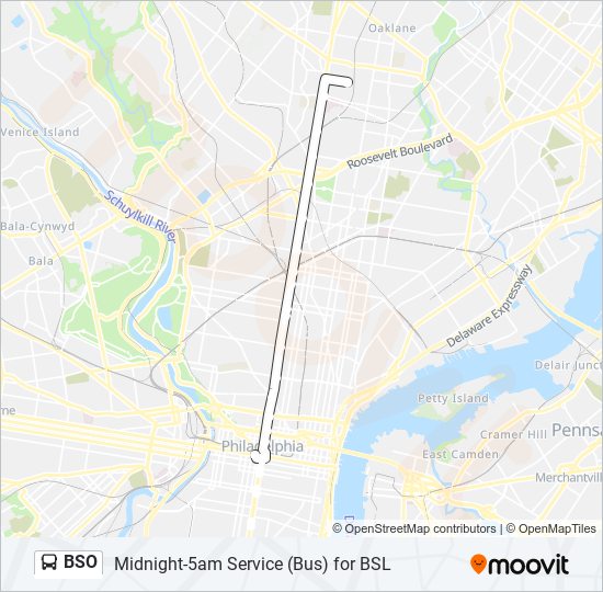 BSO bus Line Map