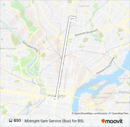 BSO Bus Line Map