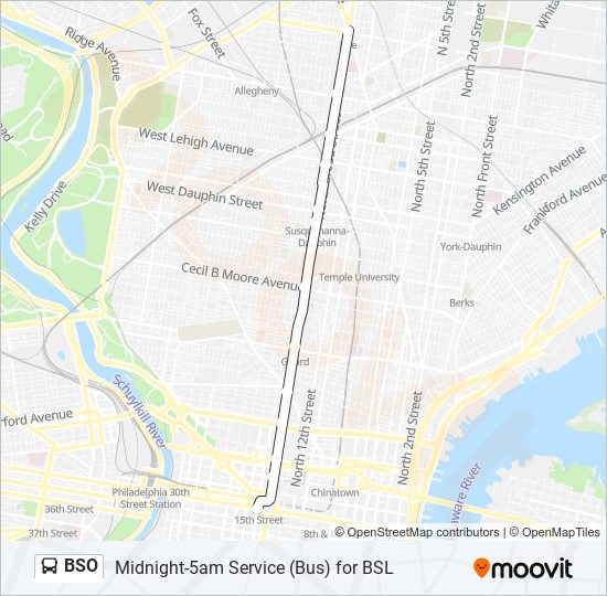 BSO bus Line Map