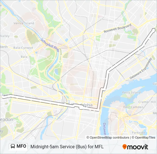 MFO Bus Line Map