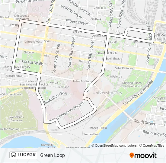 LUCYGR Bus Line Map