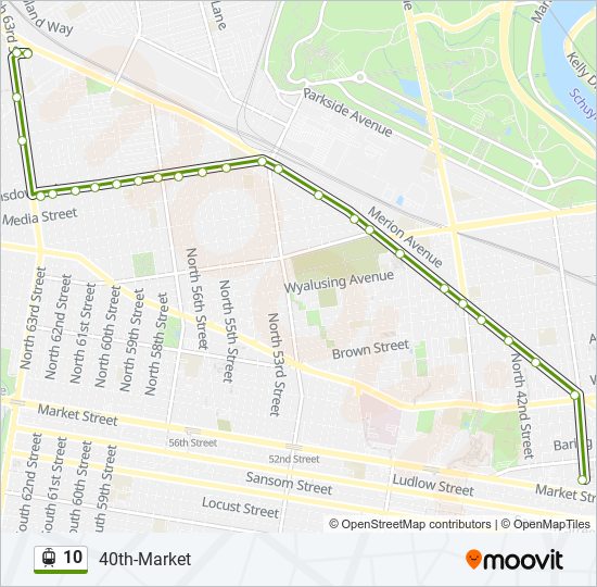 10 light rail Line Map