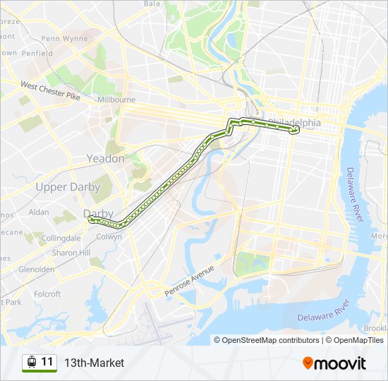 11 light rail Line Map