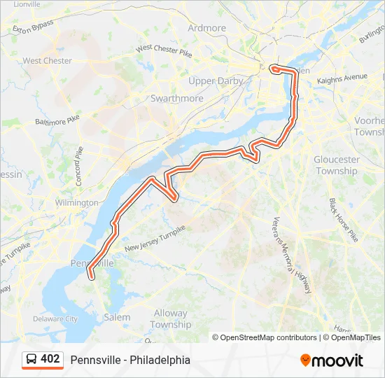 402 Route: Schedules, Stops & Maps - Pennsville (Updated)