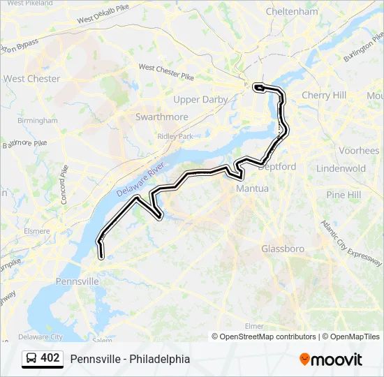 402 Bus Line Map
