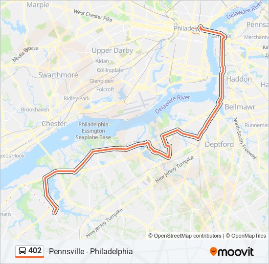 philadelphia bus route map