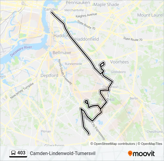 403 Bus Line Map