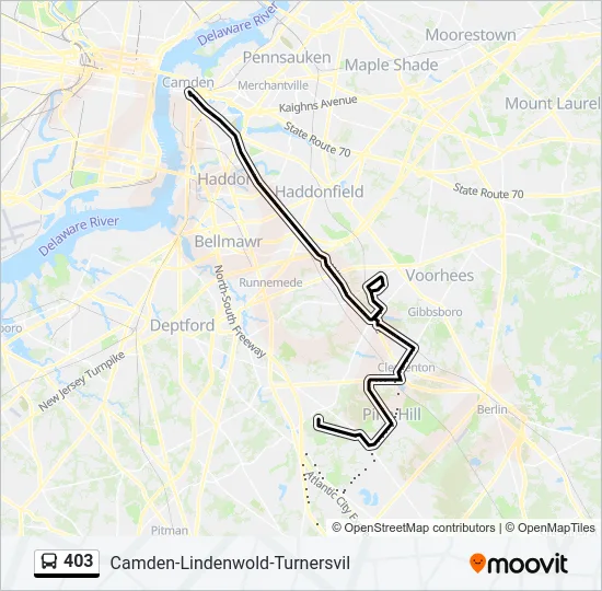 403 Bus Line Map