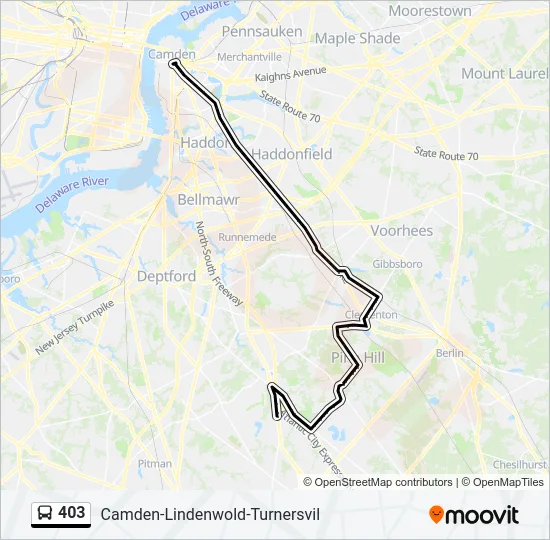 403 Bus Line Map