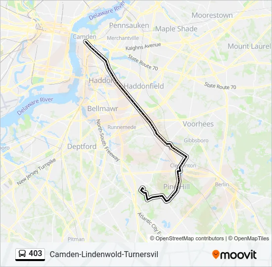 403 Bus Line Map