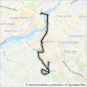412 Bus Line Map