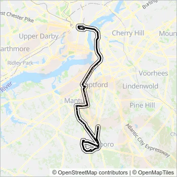 412 Bus Line Map