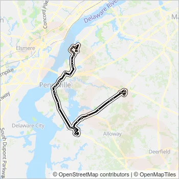 468 Bus Line Map