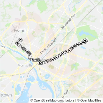 619 Bus Line Map