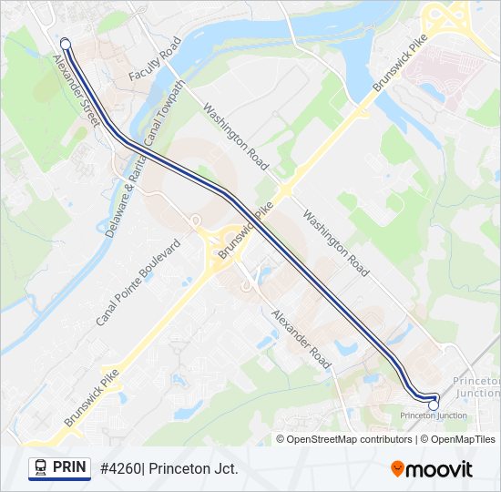 PRIN train Line Map