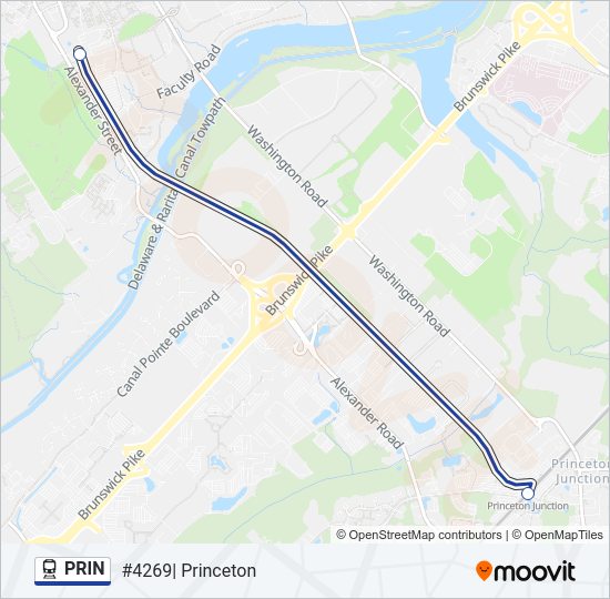 PRIN Train Line Map