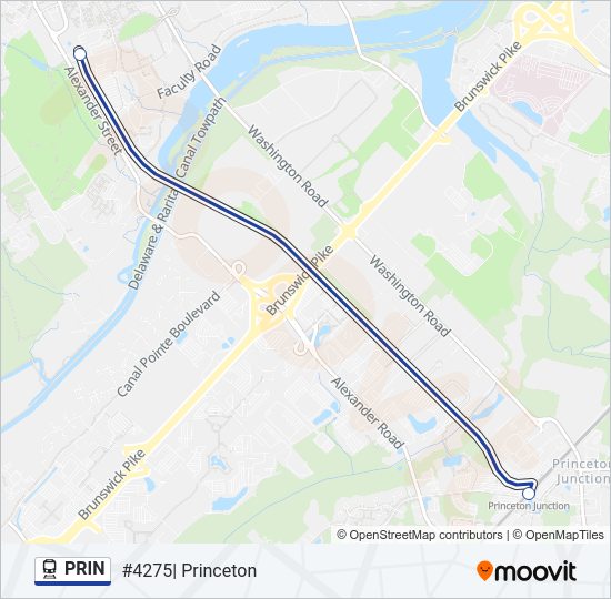 PRIN train Line Map