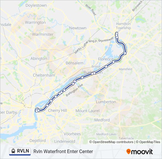 RVLN Light Rail Line Map