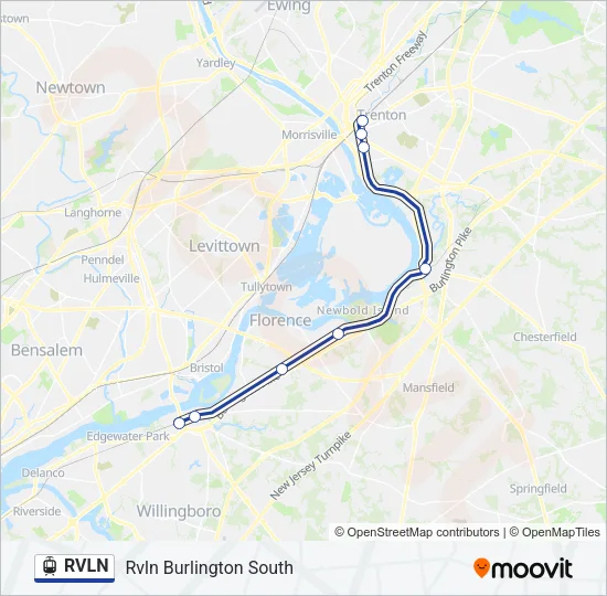 RVLN Light Rail Line Map