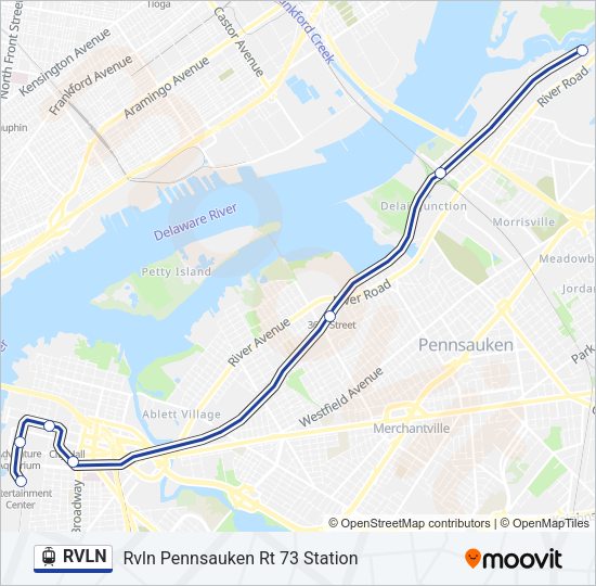 RVLN Light Rail Line Map