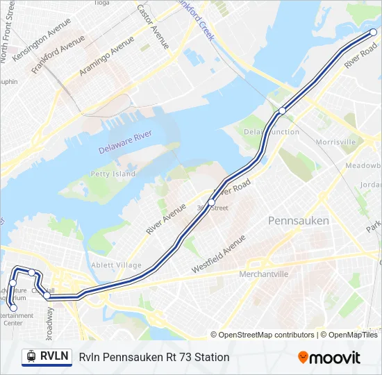 RVLN Light Rail Line Map