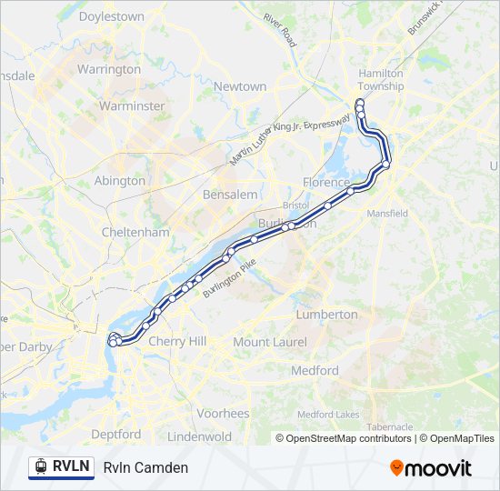 RVLN Light Rail Line Map