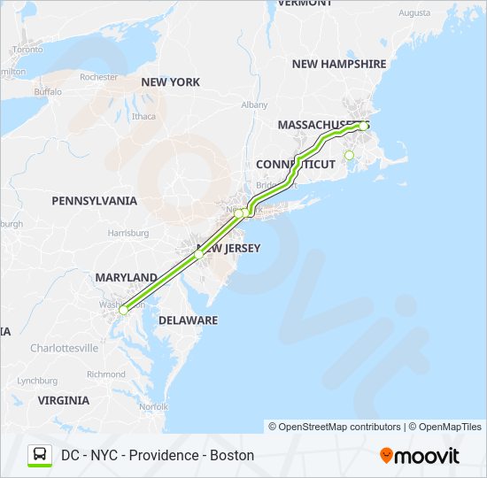 FLIXBUS 2681 bus Line Map