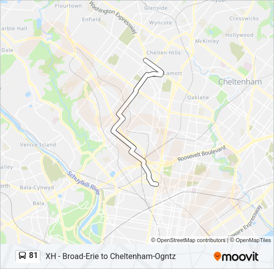 81 Bus Line Map