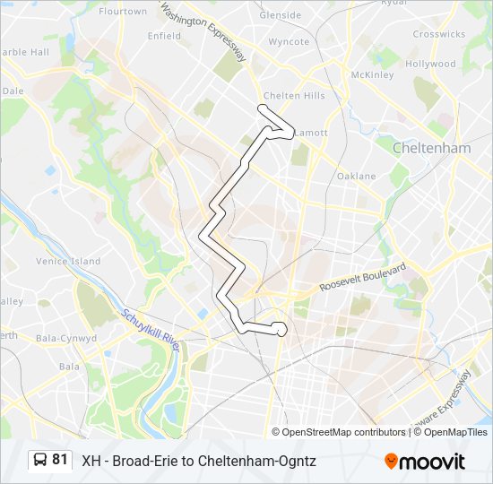 81 Bus Line Map