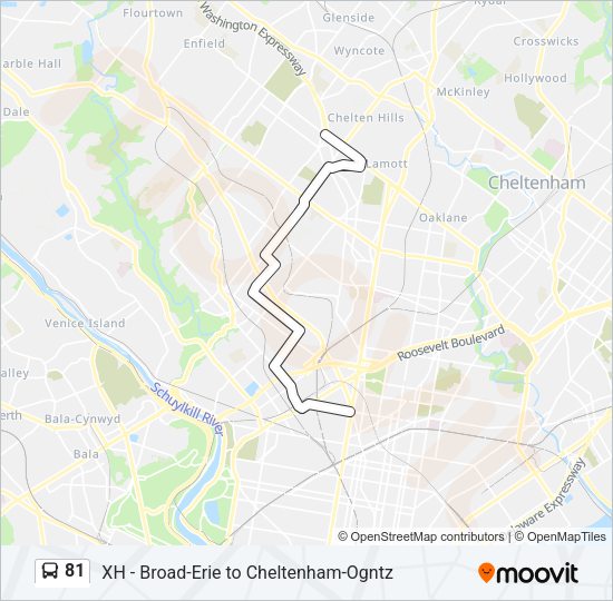 81 Bus Line Map