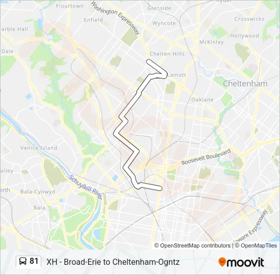 81 Bus Line Map