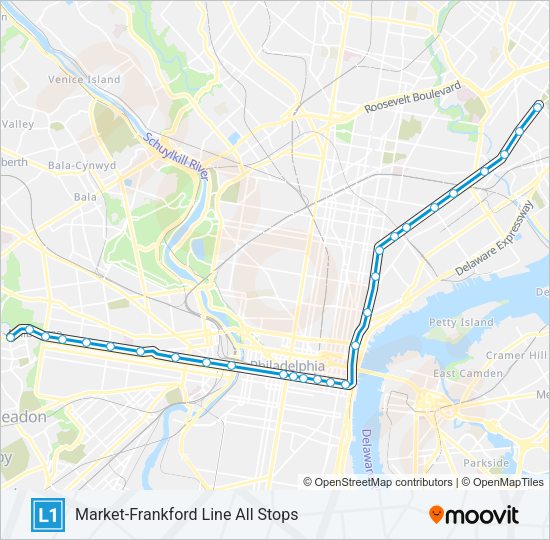 L1 Metro Line Map