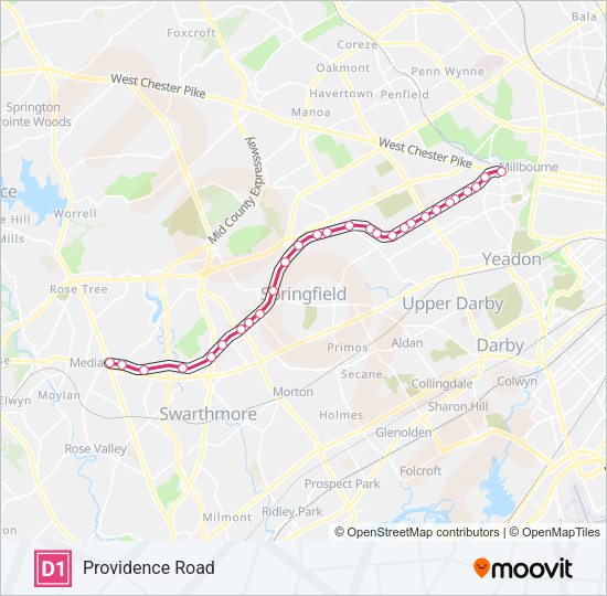 D1 Metro Line Map