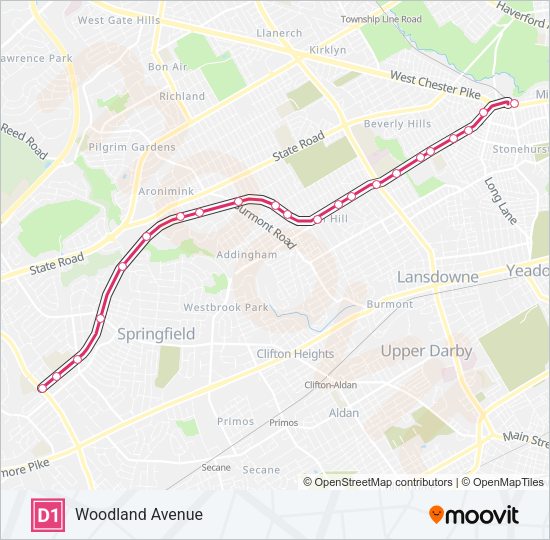 D1 Metro Line Map