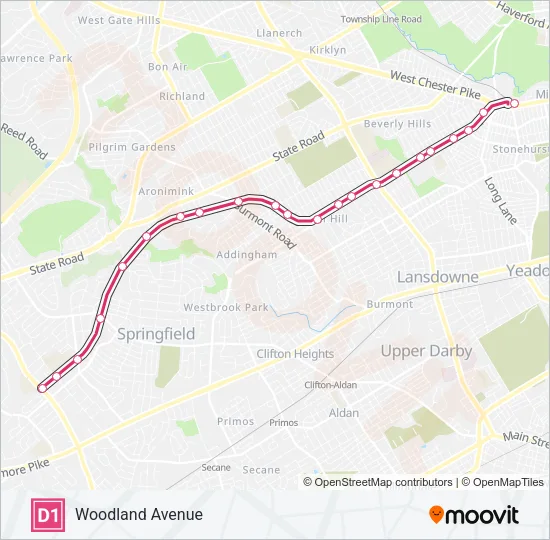 D1 Metro Line Map