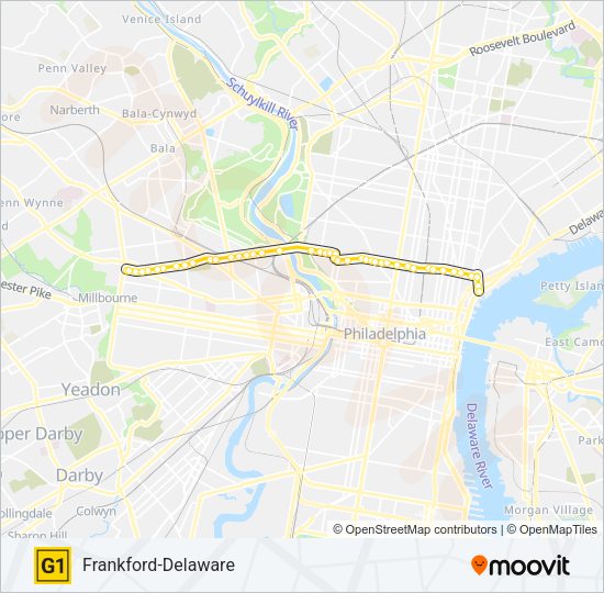 G1 Metro Line Map