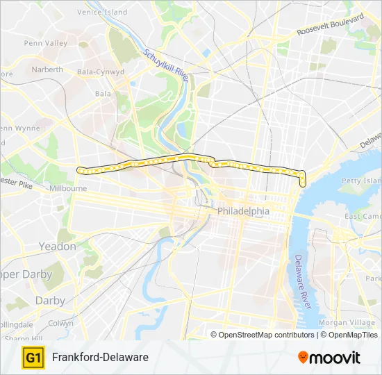 G1 Metro Line Map