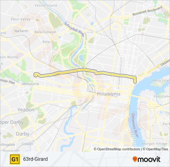 G1 Metro Line Map
