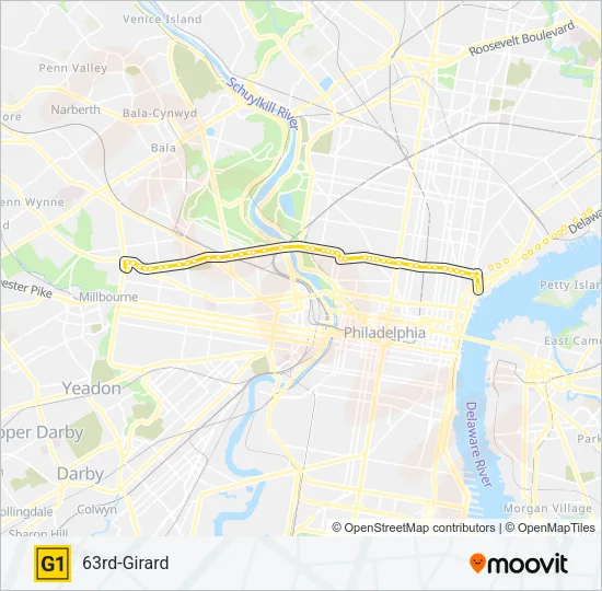 G1 Metro Line Map