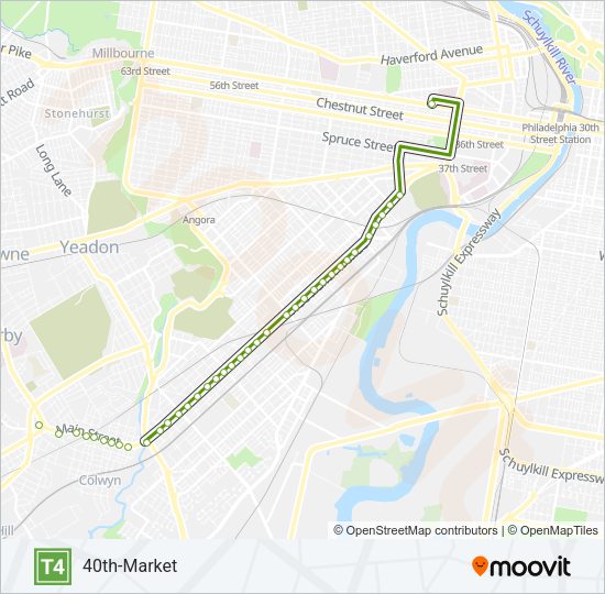 T4 Metro Line Map