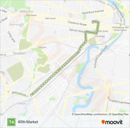 T4 Metro Line Map