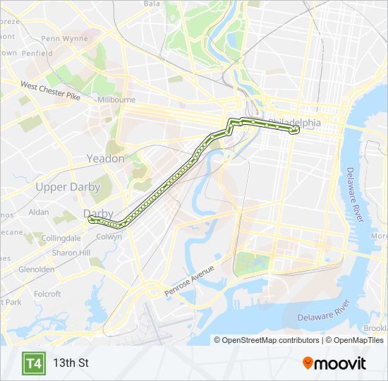 T4 Metro Line Map