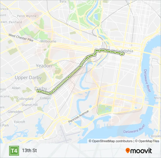T4 Metro Line Map